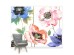 Watercolour Poppies Mural